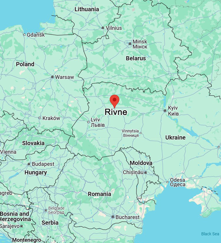 Rivne Map